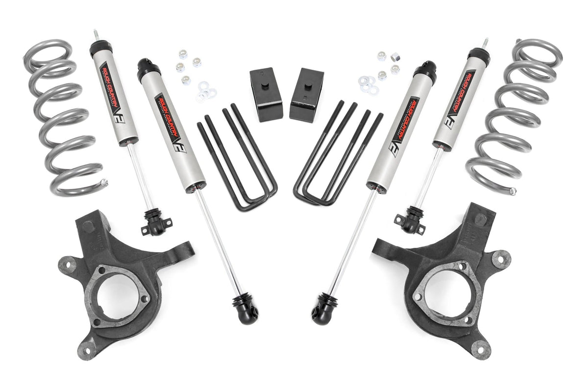 Rough Country 23970 4.5 Inch Lift Kit | V2 | Chevy Silverado & GMC Sierra 1500 2WD (1999-2006 & Classic) - Image 1