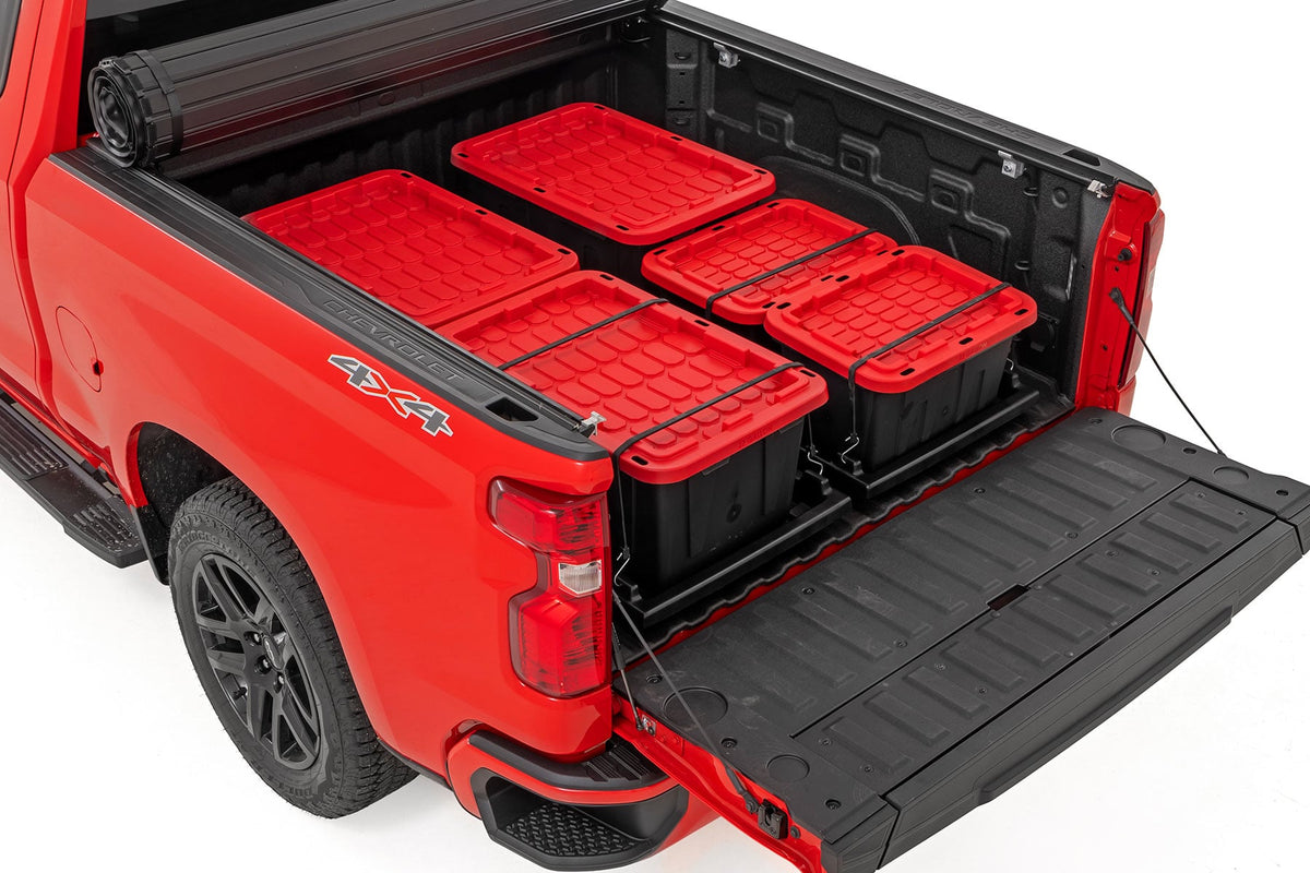 Slide-Out Truck Bed Cargo Trays | Fits 5'7"-6'4" Beds | Easy Tailgate Access - Cargo Management (Image 2 of 6)