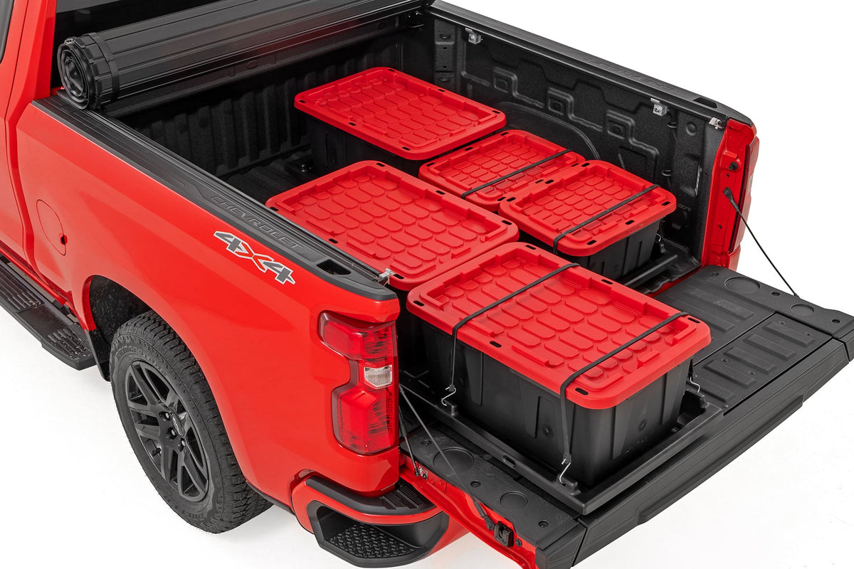 Slide-Out Truck Bed Cargo Trays | Fits 5'7"-6'4" Beds | Easy Tailgate Access - Cargo Management (Image 3 of 6)