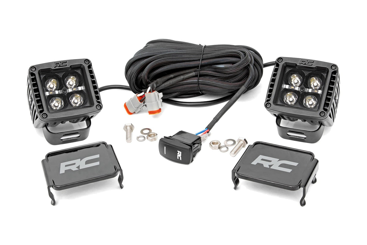 2 Inch Black Series LED Light Pods | Spot | Square |  Amber DRL - Lighting & Acc (Image 1 of 6)