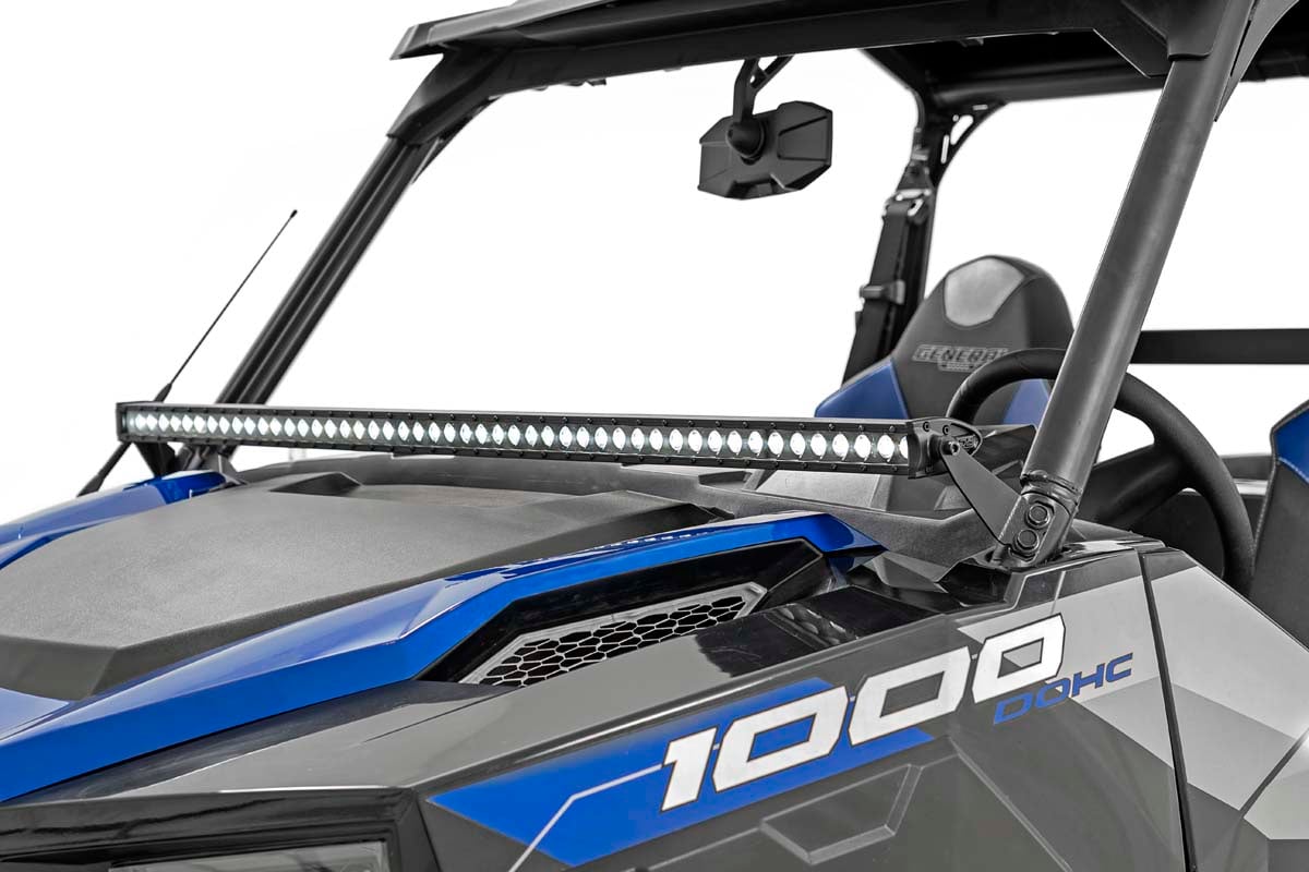 LED Light Kit | Lower Windshield | 50" Black Single Row | Polaris General XP 4 1000 - Lighting & Acc (Image 3 of 5)