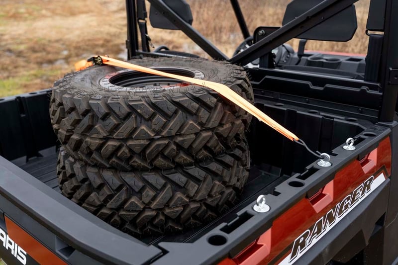 RC Bed Tie Down Kit | 1-7/16" Diameter | 5 Pieces | Polaris Ranger XP 900/XP 1000/General (manufacturer page)
