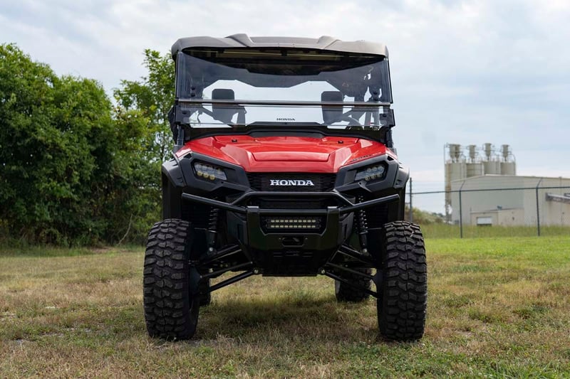 RC LED Light Kit | Bumper Mount | 10" Black Slimline Pair | Honda Pioneer 1000 (manufacturer page)