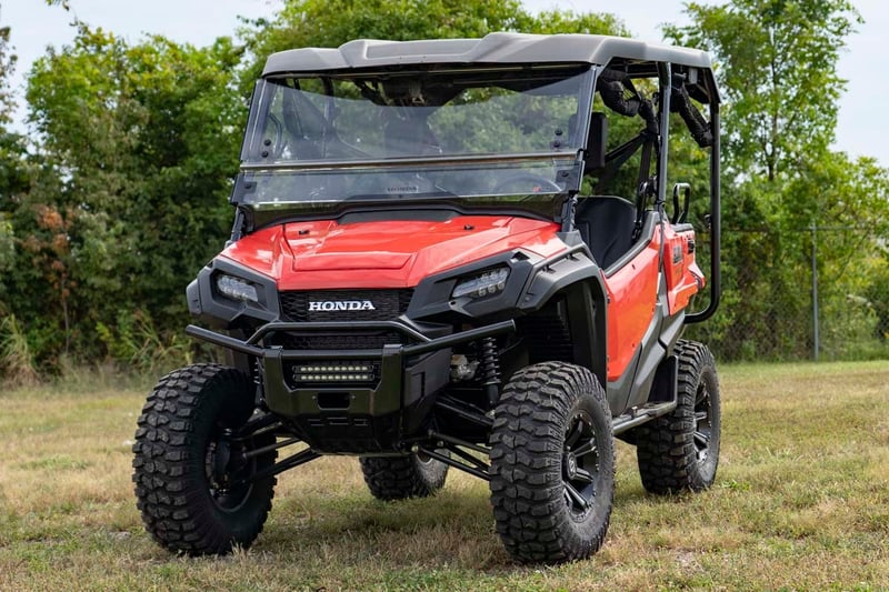 RC LED Light Kit | Bumper Mount | 10" Black Slimline Pair | Honda Pioneer 1000 (manufacturer page)