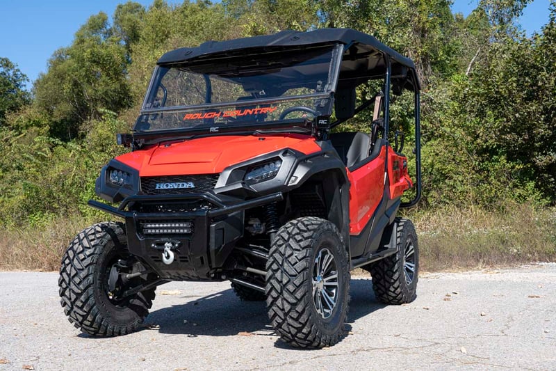RC LED Light Kit | Cage Mount | 50" Black Single Row | Honda Pioneer 1000/Pioneer 1000-6 (manufacturer page)