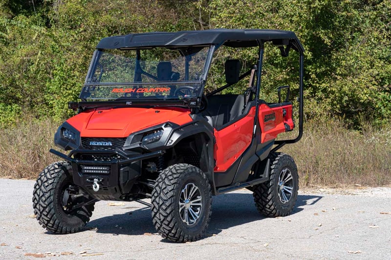 RC LED Light Kit | Cage Mount | 50" Black Single Row | Honda Pioneer 1000/Pioneer 1000-6 (manufacturer page)