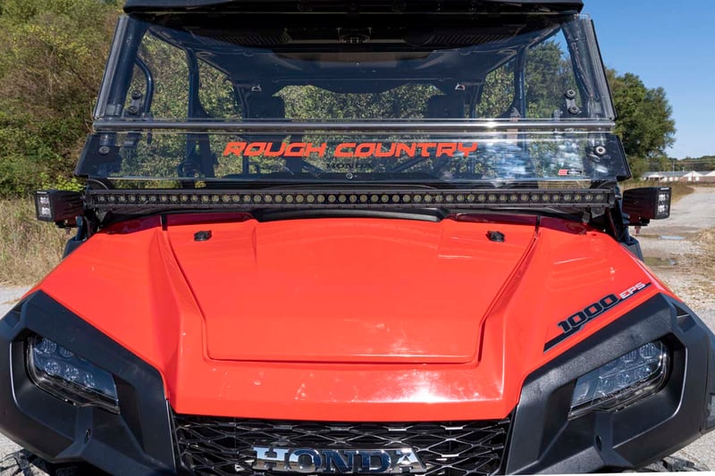 RC LED Light Kit | Cage Mount | 50" Black Single Row | Honda Pioneer 1000/Pioneer 1000-6 (manufacturer page)