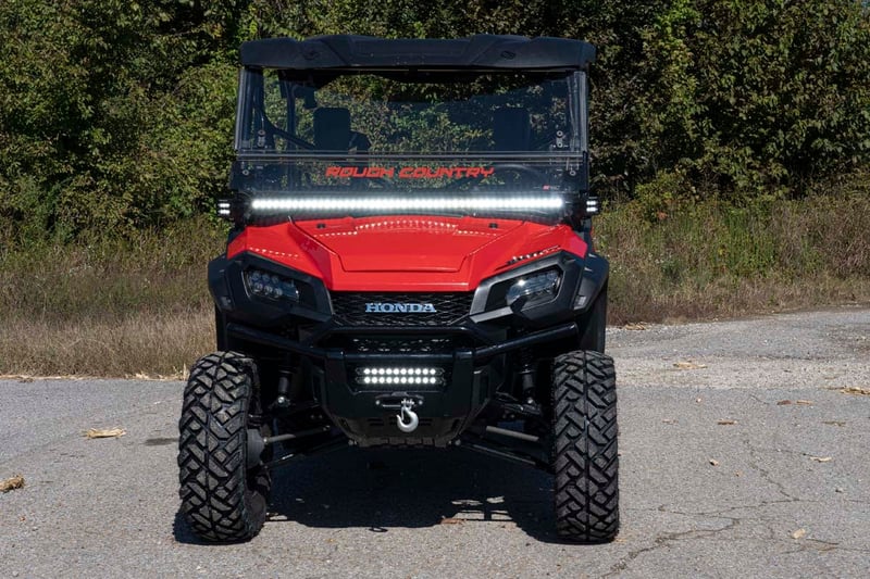 RC LED Light Kit | Cage Mount | 50" Black Single Row | Honda Pioneer 1000/Pioneer 1000-6 (manufacturer page)