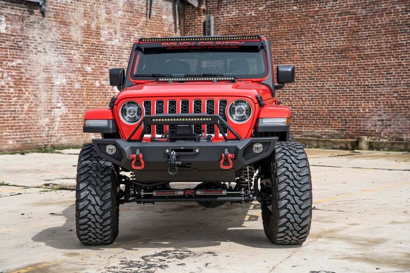 RC LED Light Kit | Windshield | 50" BLK Dual Row | WHT DRL | Jeep Gladiator JT/Wrangler JL (18-26) (manufacturer page)