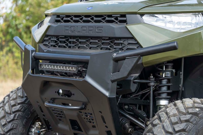 RC LED Light Kit | Bumper Mount | 12" Black Single Row | Polaris Ranger XP 1000 (manufacturer page)