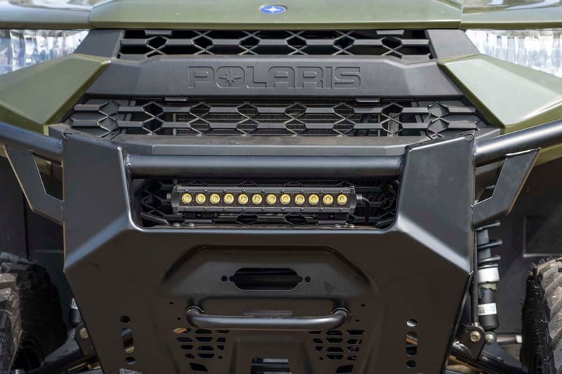 RC LED Light Kit | Bumper Mount | 12" Black Single Row | Polaris Ranger XP 1000 (manufacturer page)
