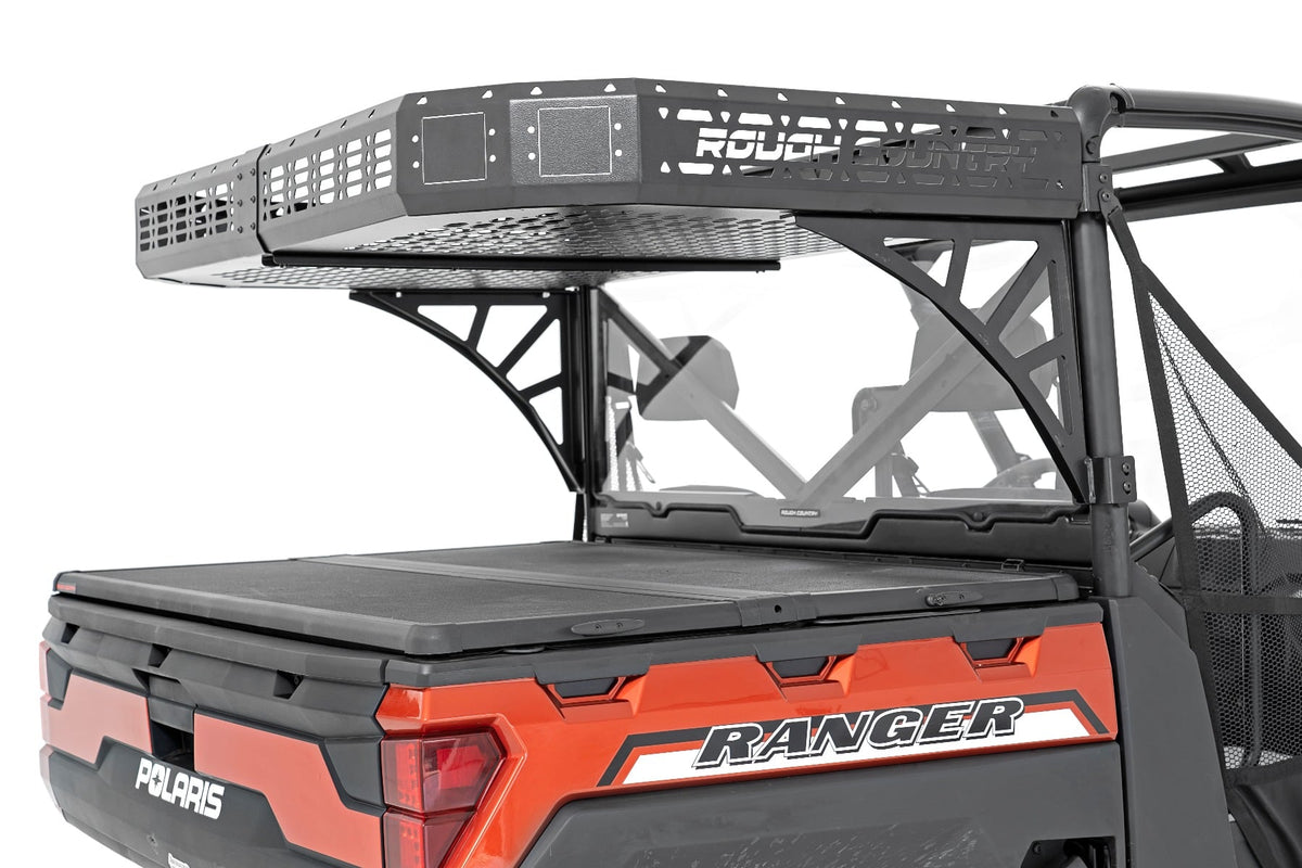 Cargo Rack | Dual 2" Black LED Pairs | Flush Mount | Polaris Ranger XP 1000 - Cargo Management (Image 4 of 6)