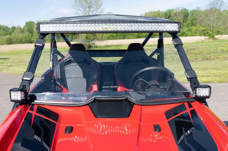 RC LED Light Kit | Front Mount | 40" Black Dual Row | Honda Talon 1000 (manufacturer page)