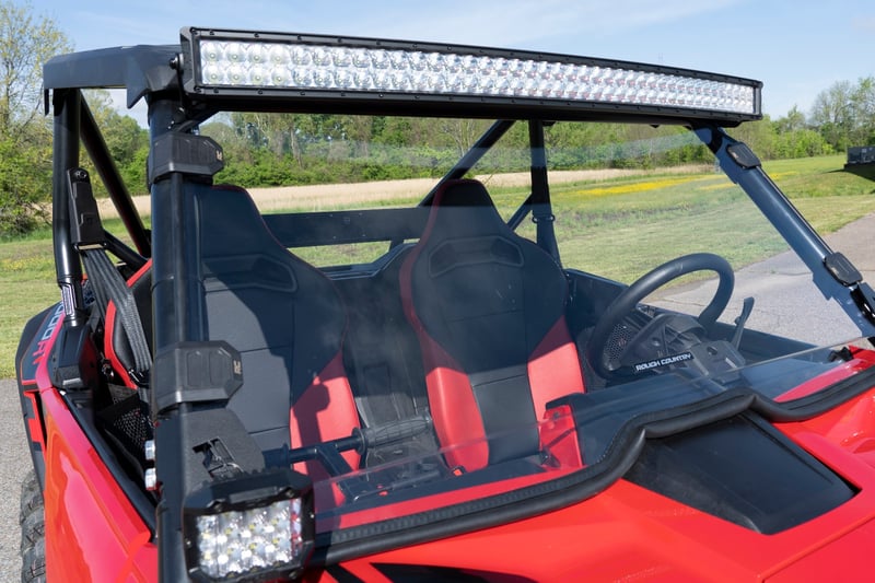 RC LED Light Kit | Front Mount | 40" Black Dual Row | Honda Talon 1000 (manufacturer page)