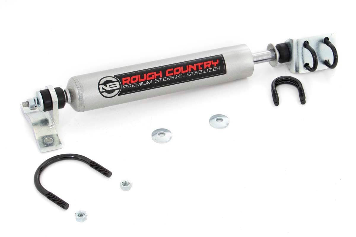 Rough Country 8734530 N3 Steering Stabilizer | Multiple Makes & Models (Dodge/Jeep) - Image 1