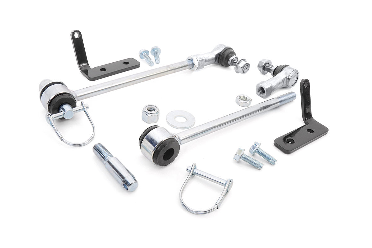 Rough Country 1146 Quick Disconnect Sway Links | 3.5-6 Inch Lift | Jeep Gladiator JT/Wrangler JK/Wrangler Unlimited - Image 1