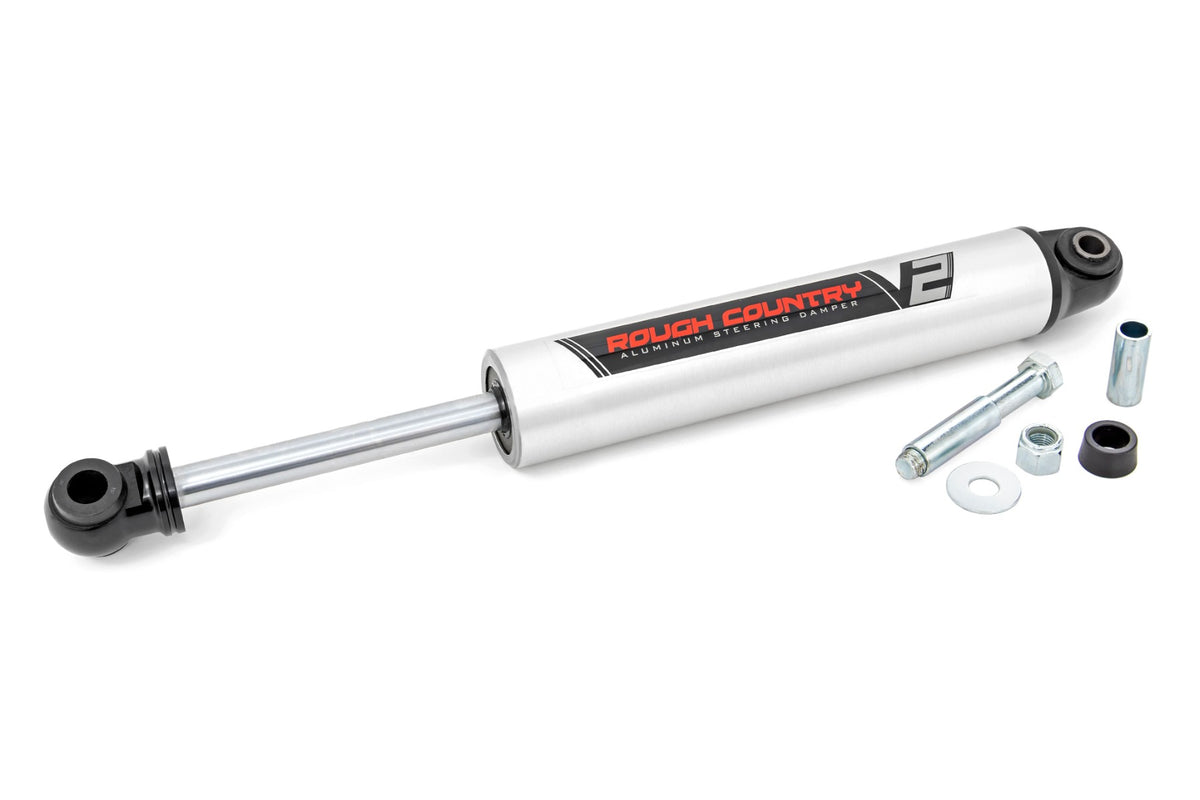 Rough Country 8730970 V2 Steering Stabilizer | Ford Excursion/F-250 Super Duty/F-350 Super Duty 4WD - Image 1