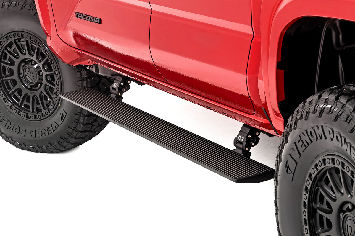 Rough Country PSR652024A Power Running Boards | Dual Electric Motor | Double Cab | Toyota Tacoma (24-26) - Image 1