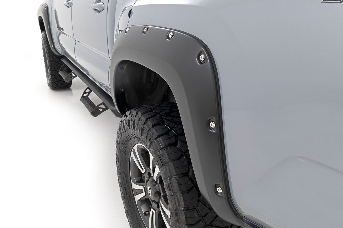 RC Pocket Fender Flares | 8T0 Blazing Blue | Toyota Tacoma 2WD/4WD (2016-2023) (manufacturer page)
