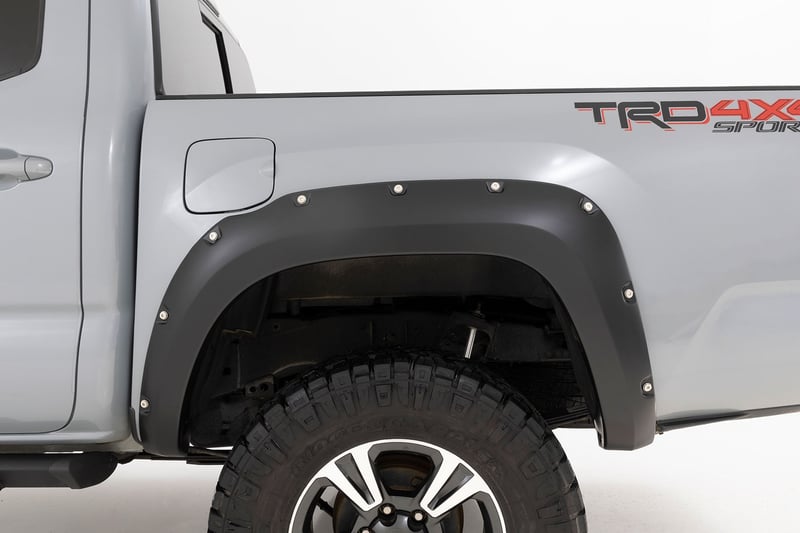 RC Pocket Fender Flares | 8T0 Blazing Blue | Toyota Tacoma 2WD/4WD (2016-2023) (manufacturer page)