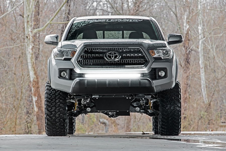 LED Light Kit | Lower Grille Mount | 30" Black Single Row | Toyota Tacoma (16-23) - Lighting & Acc (Image 6 of 6)