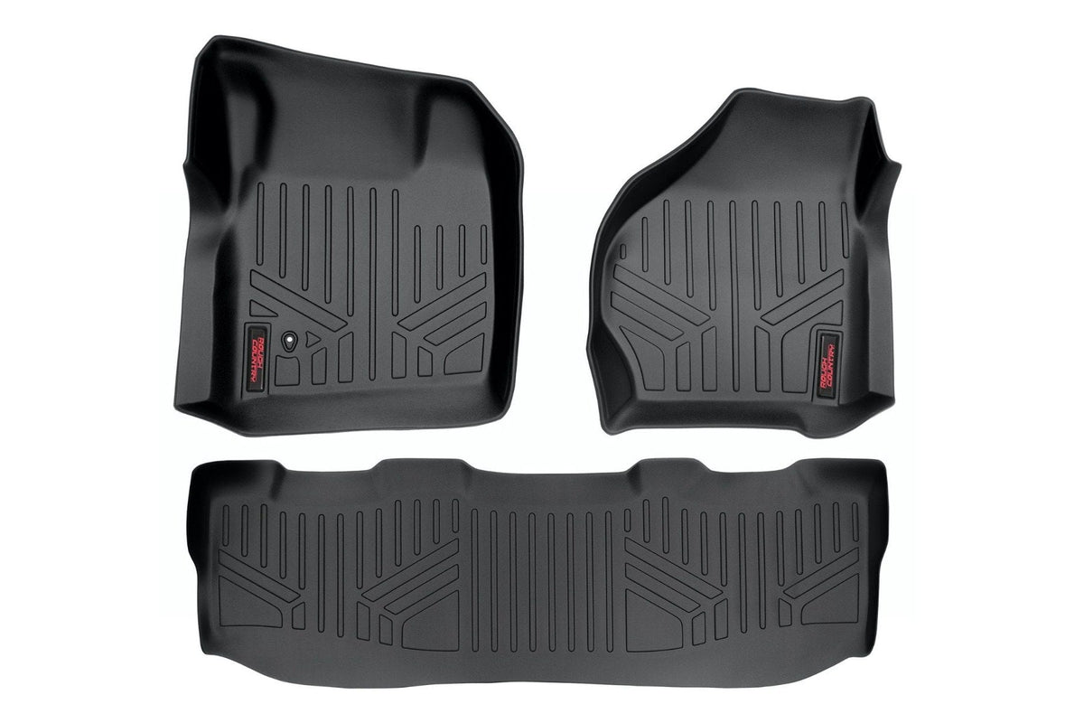 Rough Country 52002 Floor Mats | FR & RR | Crew Cab | Ford F-250/F-350 Super Duty 2WD/4WD (99-07) - Image 1