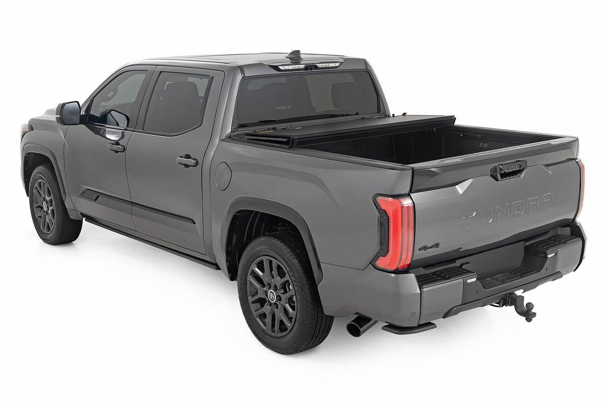 Hard Tri-Fold Flip Up Bed Cover | 5'7" | Toyota Tundra 2WD/4WD (2022-2026) - Bed Covers (Image 4 of 6)