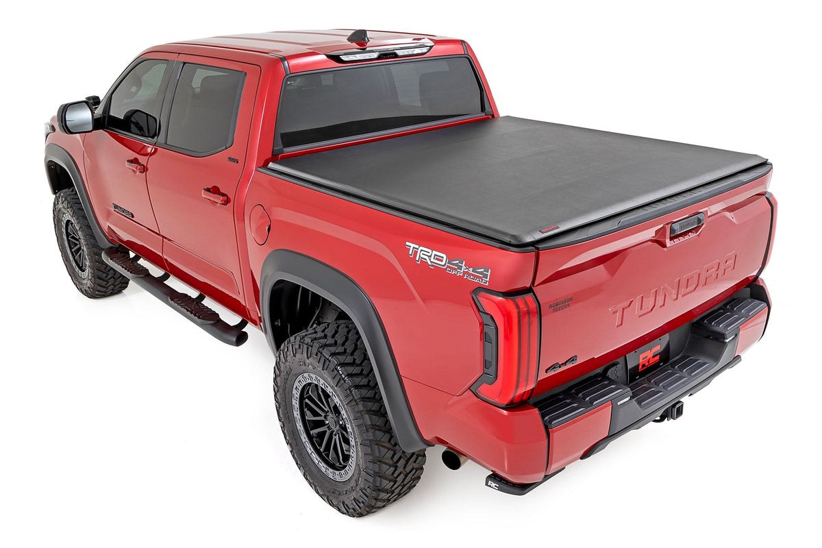 Soft Roll Up Bed Cover | 5'7" Bed | Toyota Tundra 2WD/4WD (2022-2026) - Bed Covers (Image 2 of 6)