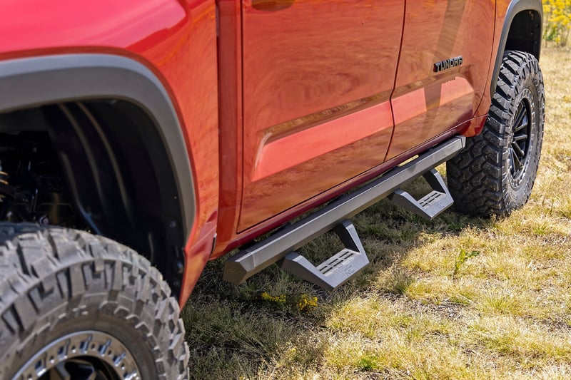 RC SRX2 Adj Aluminum Steps | CrewMax | Toyota Tundra 2WD/4WD (2022-2026) (manufacturer page)