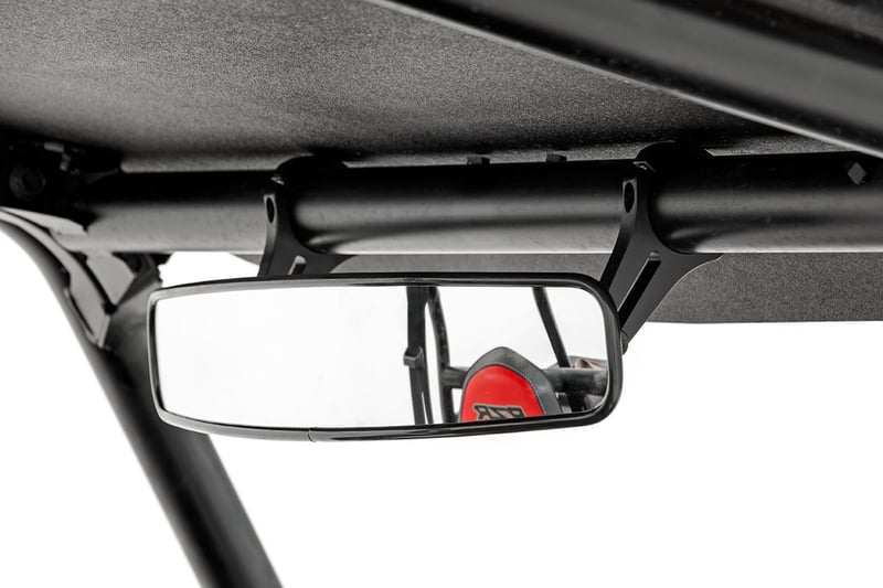 RC UTV Rear View Mirror | Convex | 17" x 3" | 1.75" Mount (manufacturer page)