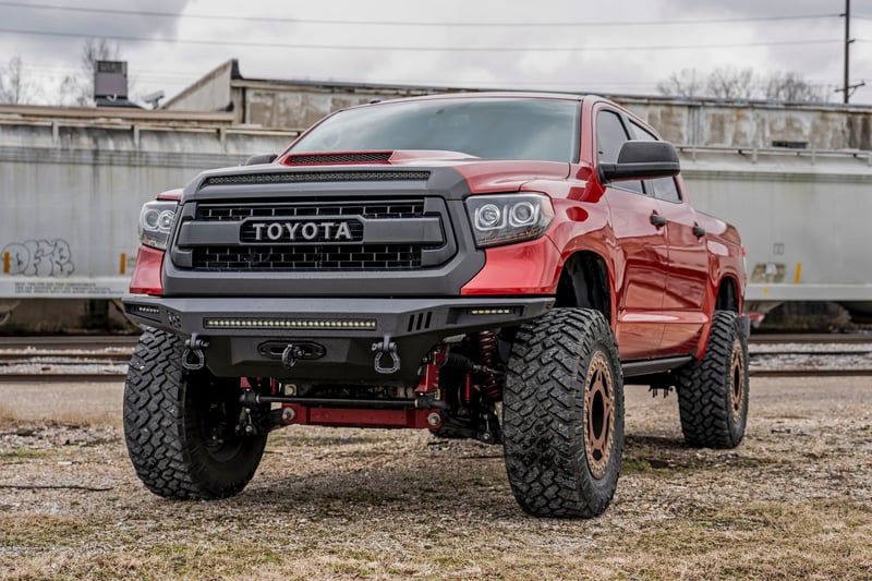 RC LED Light Kit | Hood Bulge | 40" White/Amber Strip | Toyota Tundra (14-21) (manufacturer page)