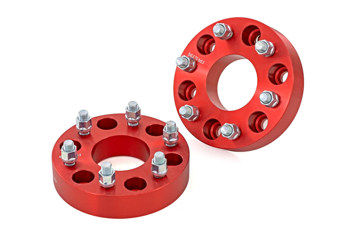 1.5 Inch Wheel Spacers | 6x5.5 | Red | Chevy/GMC 1500 Truck & SUV - Other Finished Goods