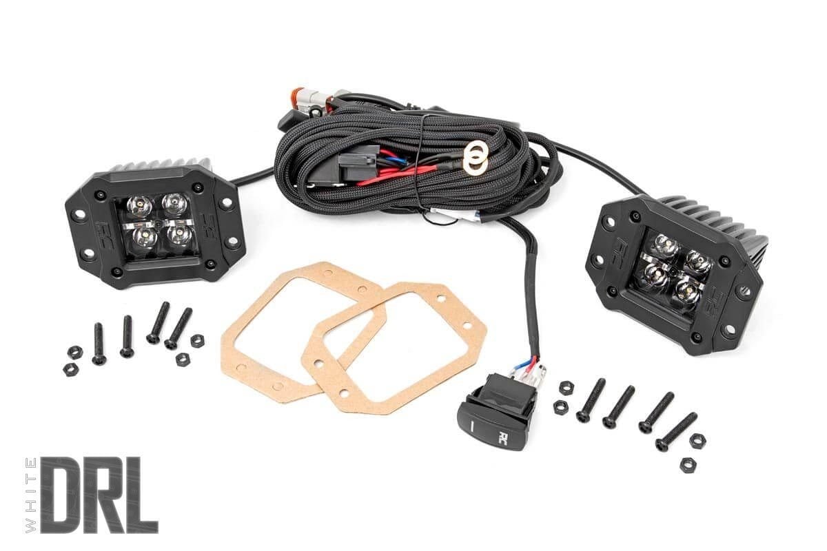 2 Inch Black Series LED Light Pods |  Flush Mount | Cool White DRL - Lighting & Acc (Image 1 of 6)