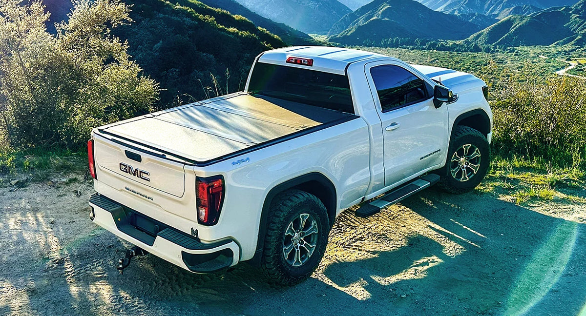 Worksport AL3 Quick Latch Trifold Hard Tonneau Cover | Chevy / GMC Silverado / Sierra 1500 5 8 Bed, 2007-2018 (4712350) - Image