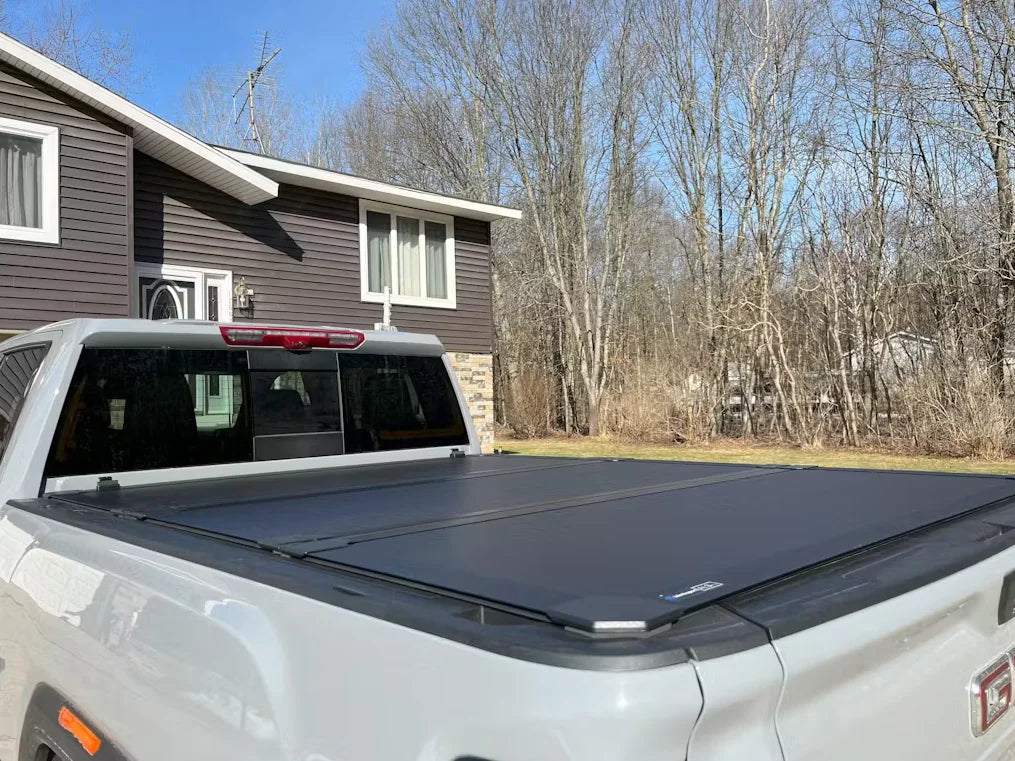 Worksport AL3 Quick Latch Trifold Hard Tonneau Cover | Chevy / GMC Silverado / Sierra 1500 5 8 Bed, 2007-2018 (4712350) - Image