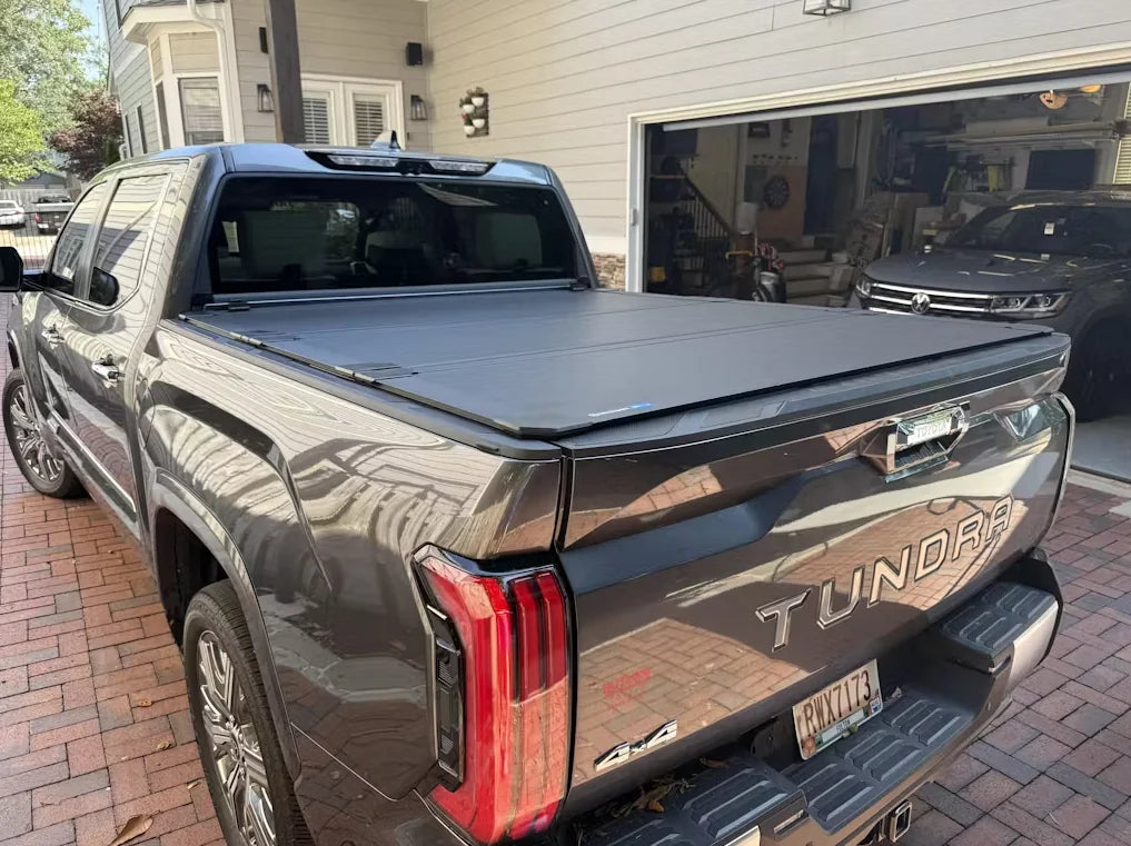 Worksport AL3 Quick Latch Trifold Hard Tonneau Cover | Chevy SilveradoGMC Sierra 15001500 LegacyHD2500 HD3500 6 6 Bed Legacy 2018 Body Style (4712360) - Image