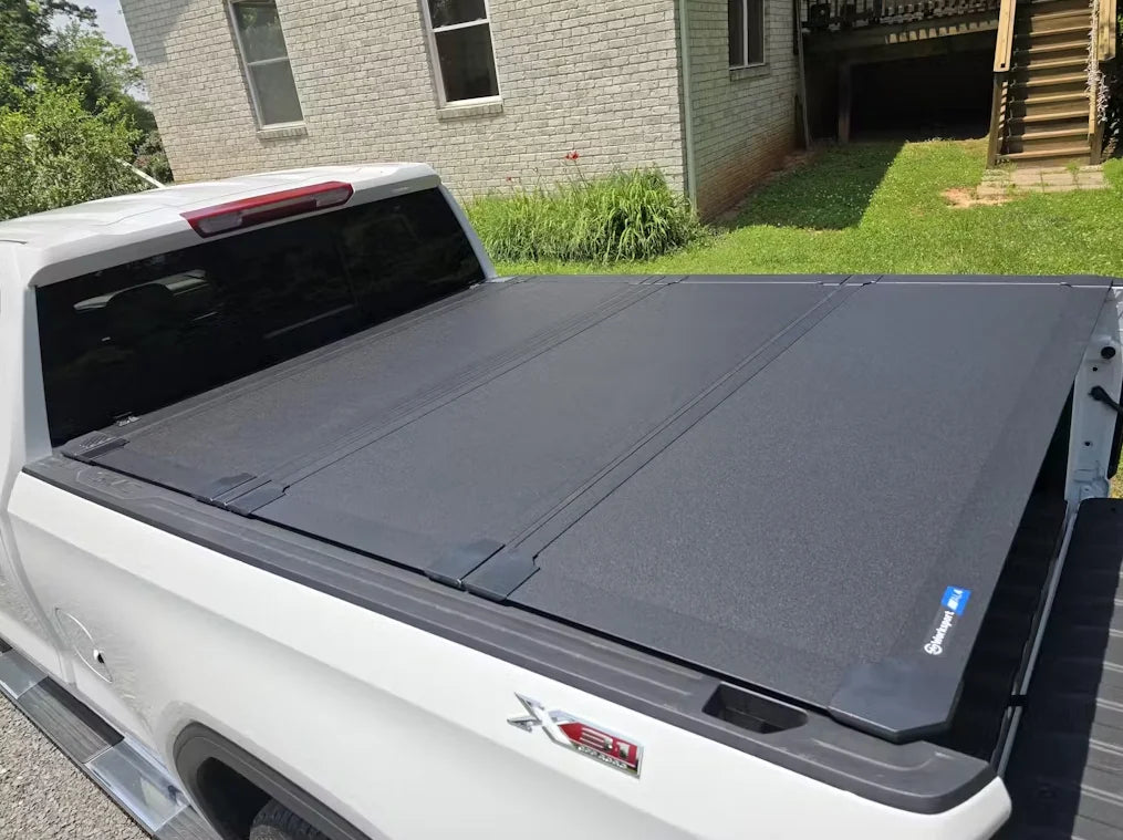 Worksport AL4 Flip-Up Quad-Fold Hard Tonneau Cover | Ford f-150, 2004-2014, 5'6" Bed (4931250) - Image