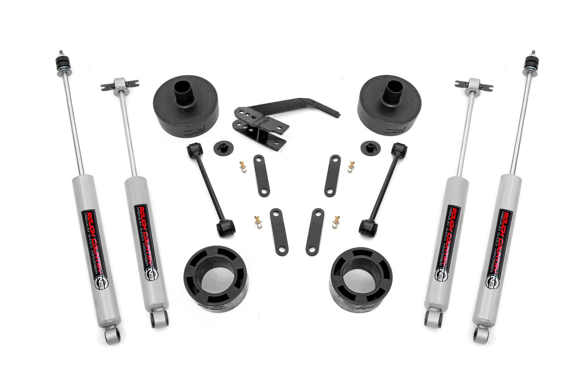 Rough Country 65730 2.5 Inch Lift Kit | Spacers | N3 | Jeep Wrangler JK/Wrangler Unlimited (07-18) - Image 1