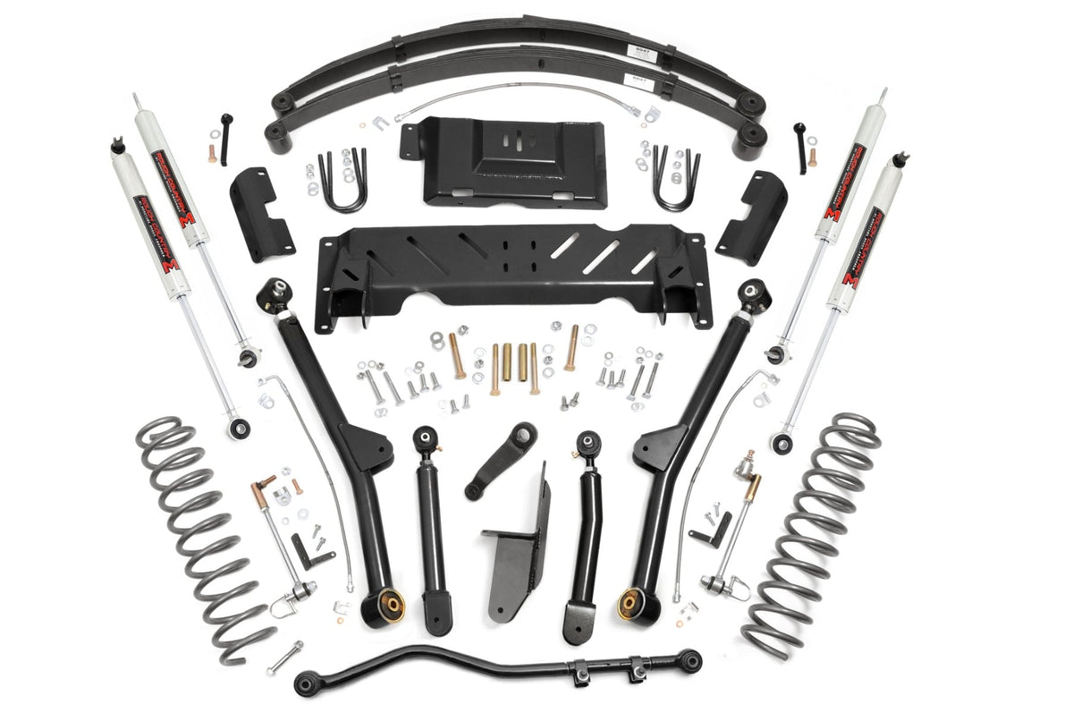 4.5 Inch Lift Kit | Long Arm | RR Leafs | NP242 | M1 | Jeep Cherokee XJ (84-01) - Susp Lift Kits 4wd