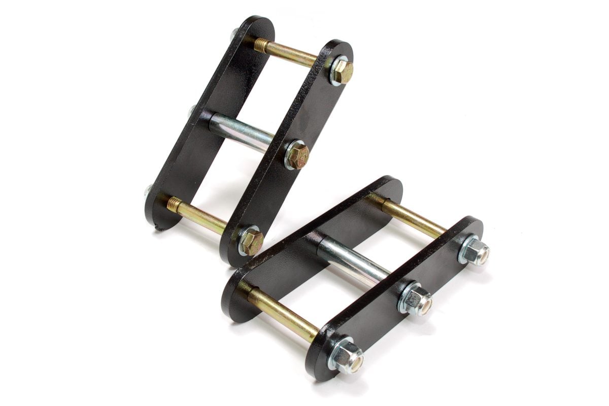 Rough Country RC0274 Lift Shackles | YJ Stock |CJ RR 0.375 Inch | Jeep CJ 8 Scrambler (81-85)/CJ5/CJ7 (76-86) - Image 1