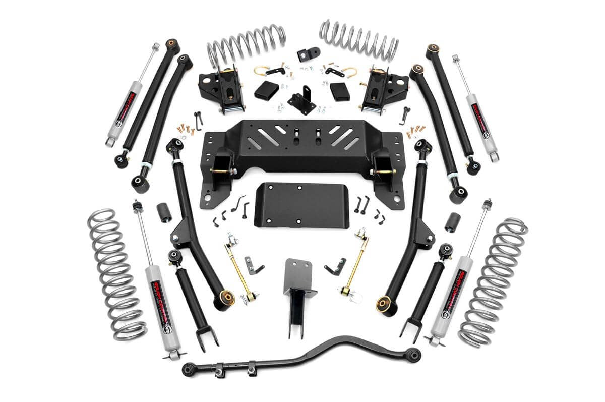 Rough Country 90222 4 Inch Lift Kit | Long Arm | Jeep Grand Cherokee ZJ 4WD (1993-1998) - Image 1