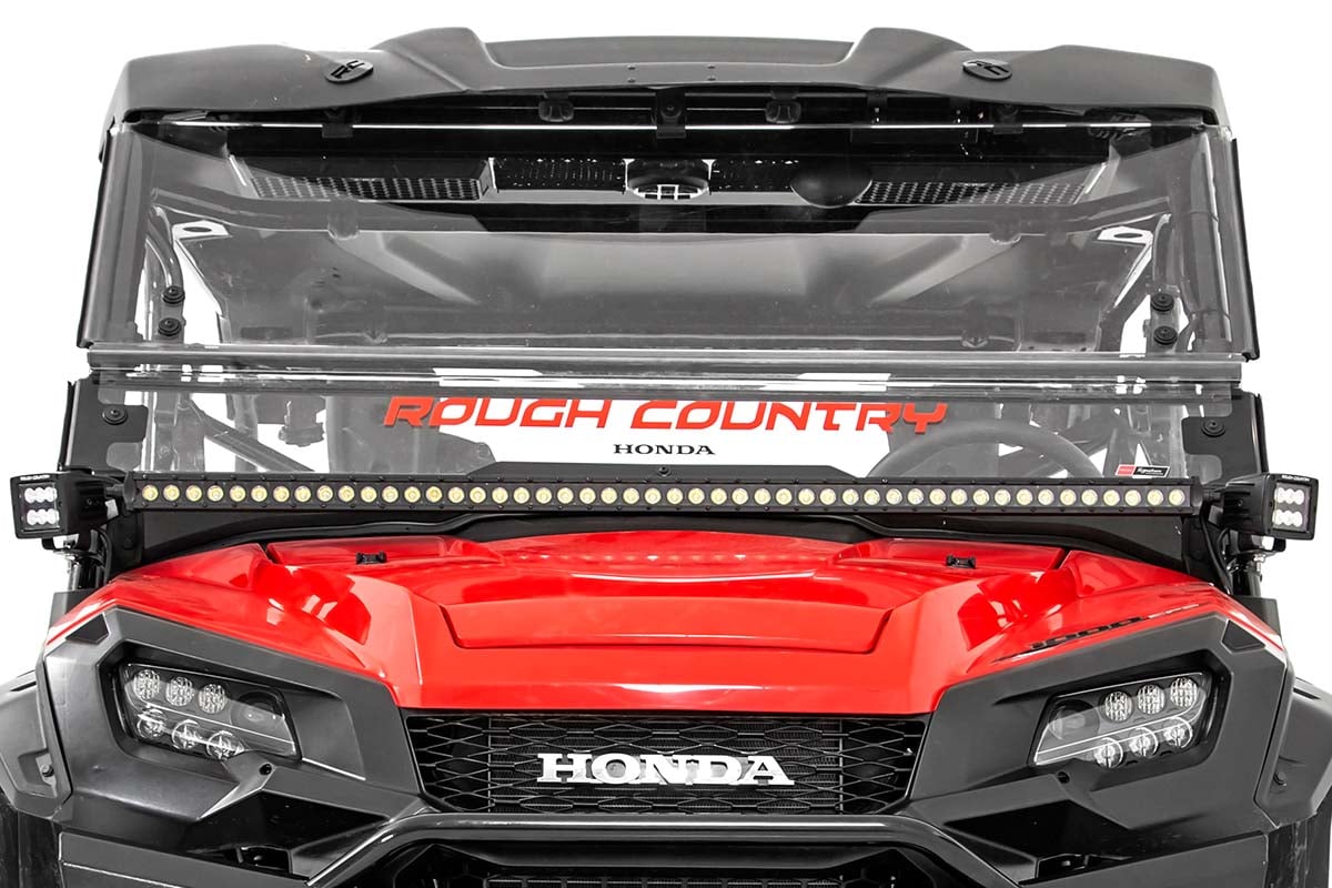 RC LED Light Kit | Cage Mount | 50" Black Single Row | Honda Pioneer 1000/Pioneer 1000-6 (manufacturer page)